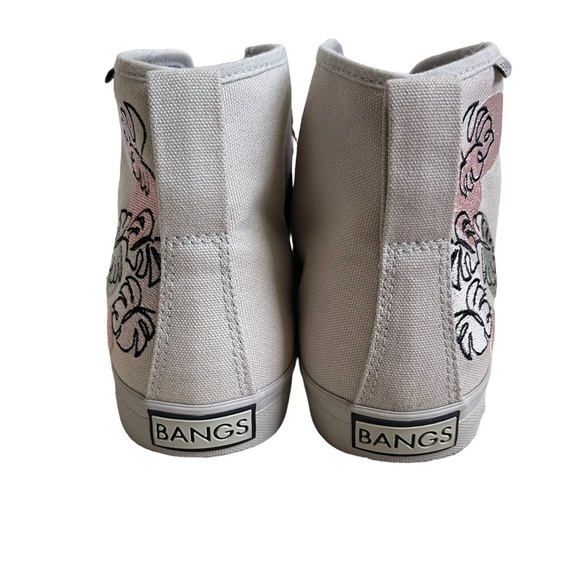 Sunshine Meadow Platform High Top Sneakers | BANGS Shoes  BANGS Floral Embroidered Canvas High Top Sneakers Women’s Size 9 Unisex Mens 7.5